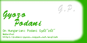 gyozo podani business card